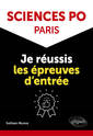 Couverture de l'ouvrage Sciences Po Paris : je réussis les épreuves d'entrée