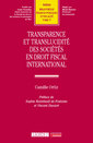 Couverture de l'ouvrage Transparence et translucidité des sociétés en droit fiscal international