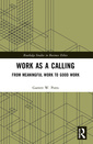 Couverture de l'ouvrage Work as a Calling