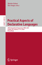 Couverture de l'ouvrage Practical Aspects of Declarative Languages