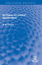 Couverture de l'ouvrage An Essay on Critical Appreciation