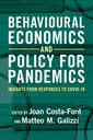 Couverture de l'ouvrage Behavioural Economics and Policy for Pandemics