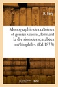 Couverture de l'ouvrage Monographie des cétoines et genres voisins