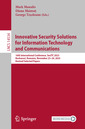 Couverture de l'ouvrage Innovative Security Solutions for Information Technology and Communications
