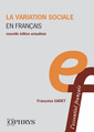 Couverture de l'ouvrage La variation sociale en français