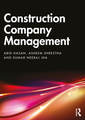 Couverture de l'ouvrage Construction Company Management