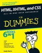 Couverture de l'ouvrage HTML, XHTML & CSS All-in-one desk reference for dummies