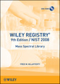 Couverture de l'ouvrage Wiley registry of mass spectral data with NIST 2008 on DVD-ROM