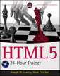 Couverture de l'ouvrage HTML5-24-hour trainer
