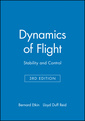 Couverture de l'ouvrage Dynamics of Flight