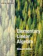 Couverture de l'ouvrage Elementary linear algebra,