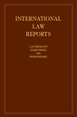 Couverture de l'ouvrage International Law Reports