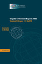 Couverture de l'ouvrage Dispute Settlement Reports 1998: Volume 2, Pages 233-696