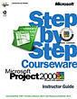 Couverture de l'ouvrage Microsoft project 2000 step by step courseware trainer pack (with CD-ROM)