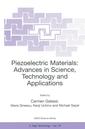 Couverture de l'ouvrage Piezoelectric Materials: Advances in Science, Technology and Applications