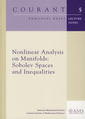 Couverture de l'ouvrage Nonlinear analysis on manifolds : Sobolev spaces and inequalities (Courant lecture notes,5)