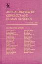 Couverture de l'ouvrage Annual review of genomics and human genetics 2000 Volume 1