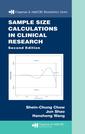 Couverture de l'ouvrage Sample size calculations in clinical research (Biostatistics series)