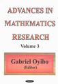 Couverture de l'ouvrage Advances in Mathematics Research Volume 3