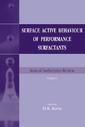 Couverture de l'ouvrage Surface active behaviour of performance surfactants (annual surfactants review vol 3)