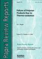 Couverture de l'ouvrage Failure of polymer products due to thermo-oxidation (Report 131)