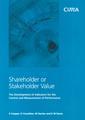Couverture de l'ouvrage Shareholder or stakeholder value (series: cima research) (paperback)