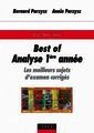Couverture de l'ouvrage Best of analyse 1° année : les meilleurs sujets d'examen corrigés (Sciences Sup)