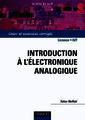 Couverture de l'ouvrage Introduction é l'électronique analogique