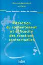 Couverture de l'ouvrage Altération du consentement et efficacité des sanctions contractuelles - Volume 19