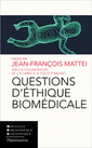 Couverture de l'ouvrage Questions d'éthique biomédicale