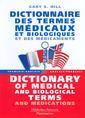 Couverture de l'ouvrage Dictionnaire des termes médicaux et biologiques et des médicaments (français-anglais, anglais-français)