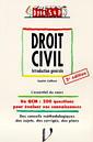 Couverture de l'ouvrage Droit civil (Dyna'sup 2ème édition) L'essentiel du cours. Un QCM de 200 questions pour évaluer vos connaissances
