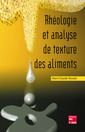 Couverture de l'ouvrage Rhéologie et analyse de texture des aliments