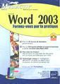 Couverture de l'ouvrage Word 2003