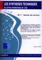 Couverture de l'ouvrage Gestion des services (Les synthèses techniques de l'office international de l'eau, EN 05-7)