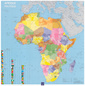 Couverture de l'ouvrage Afrique politique - poster plastifié 88cm x 88cm, 1 : 12 000 000, réf. 70036
