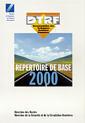 Couverture de l'ouvrage Répertoire de base 2000 (Documentation des techniques routières françaises) CD-ROM
