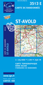 Couverture de l'ouvrage Carte IGN série bleue au 1/25.000 réf 3513 E - ST-Avold