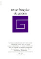 Couverture de l'ouvrage Revue française de gestion N°25 marsavril 1980