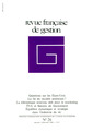 Couverture de l'ouvrage Revue française de gestion N°26 mai-juin /juillet-août 1980