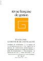 Couverture de l'ouvrage Revue française de gestion N° 56-57 mars-avril-mai 1986