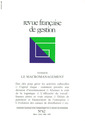 Couverture de l'ouvrage Revue française de gestion N° 62 marsavril-mai 1987 : le macromanagement