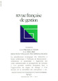 Couverture de l'ouvrage Revue française de gestion N° 63 juinjuillet-août 1987