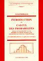 Couverture de l'ouvrage Introduction au calcul des probabilités (Techniques statistiques Vol 2)