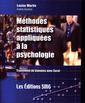 Couverture de l'ouvrage Méthodes statistiques appliquées à la psychologie. Traitement des données avec Excel (avec CD-Rom)