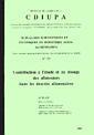 Couverture de l'ouvrage Contribution à l'étude & au dosage aflatoxines dans les denrées alimentaires (Actualités scient. & tech. en IAA n°29)