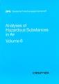Couverture de l'ouvrage Analyses of hazardous substances in air Vol. 6