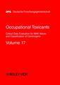 Couverture de l'ouvrage Occupational toxicants. Volume 17 : Critical data evaluation for MAK values and classification of carcinogens