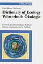 Couverture de l'ouvrage Dictionary of ecology / Worterbuch Okologie, 2nd ed 2000