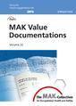 Couverture de l'ouvrage The MAK-Collection for occupational health & safety Part 1: MAK value documentations Volume 22